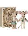 Maileg Twin Mice - Little Sister and Little Brother in Matchbox - 11 cm Puppets