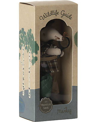 Maileg Wildlife Guide Mouse - 15cm - Vintage and Nostalgic Design! Puppets
