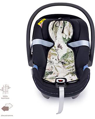 Makaszka Anti-Sweat Pad for Car Seat 0-13kg - 100% Bamboo Oeko-Tex - Tropical Vibes Car Seat Accessories