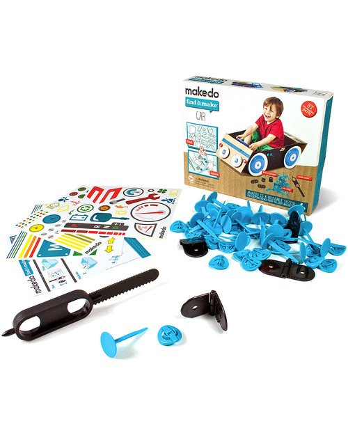 MakeDo Find and Make Kit - Car (recycle and repurpose creatively) Art & Craft Kits