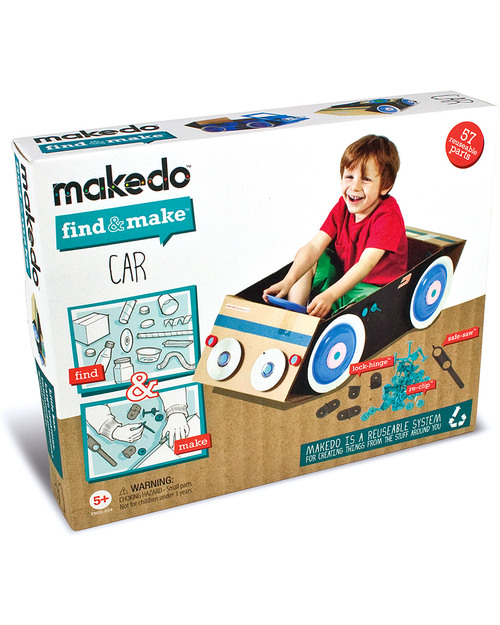 MakeDo Find and Make Kit - Car (recycle and repurpose creatively) Art & Craft Kits