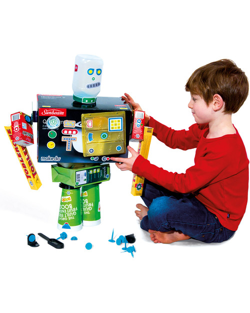MakeDo Find and Make Kit -Robot (recycle and repurpose creatively) Art & Craft Kits