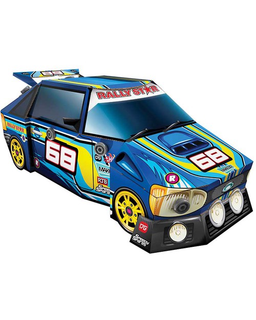 MakeDo Make Do Ready to Build Kit - Rally Car - 100% recycled cardboard Art & Craft Kits