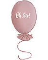 Malomi Kids Balloon Pillow - Oh Girl - Velvet - Natural Rose Cushions