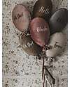 Malomi Kids Balloon Pillow - Oh Girl - Velvet - Natural Rose Cushions