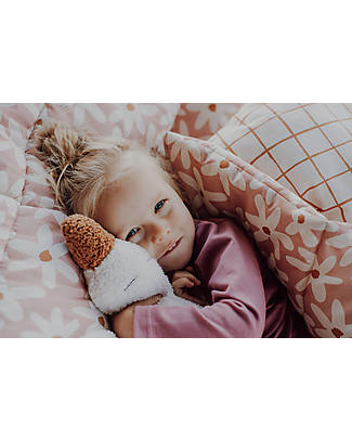 Malomi Kids Bedding Set Cushion+Quilt L - Blush Daises - 100% Cotton - 135x110cm Duvet Sets