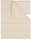 Malomi Kids Bedding Set Cushion+Quilt XXL - Camel Check - 100% Cotton - 140x200cm Duvet Sets