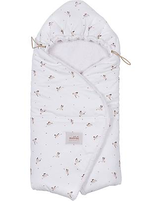 Malomi Kids Car Seat Swaddle - Goose - 100% Organic Cotton GOTS Footmuffs