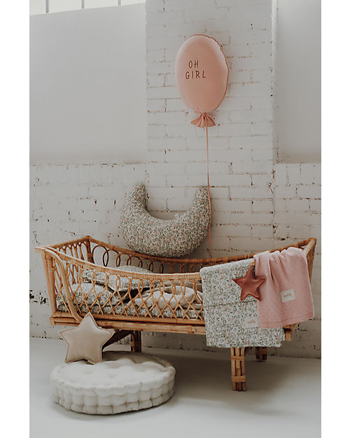 Malomi Kids Cotton Feeding Cushion - Apricot Natural - 62x65cm Breastfeeding Pillows