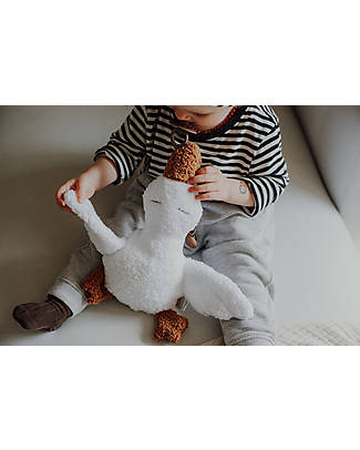 Malomi Kids Cuddly Toy Goose - Rustling Foil for Stimulating Baby's Motor Skills Soft Toys