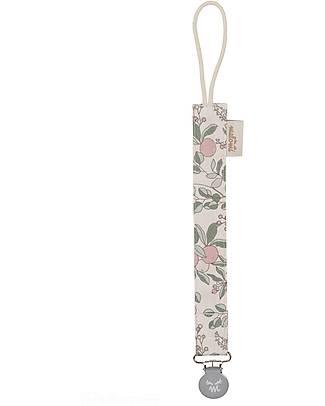 Malomi Kids Pacifier Clip - Apricot Natural - 100% Cotton - 30cm Dummies & Soothers
