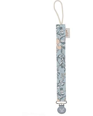 Malomi Kids Pacifier Clip - Apricot Petrol - 100% Cotton - 30cm Dummies & Soothers