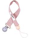 Malomi Kids Pacifier Clip - Dusty Pink - 100% Cotton - 30cm Dummies & Soothers