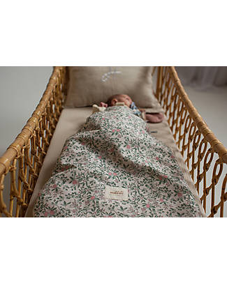 Malomi Kids Sleeping Bag 0-1Y - Apricot Natural - TOG 2.5 - 100% Organic Cotton Oeko-Tex - 85x50cm Sleeping Bags