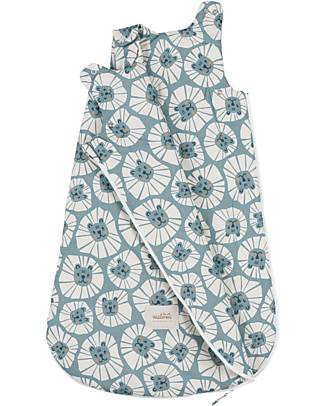 Malomi Kids Sleeping Bag 0-1Y - Denim Lions - TOG 2.5 - 100% Organic Cotton Oeko-Tex - 85x50cm Sleeping Bags