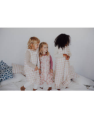 Malomi Kids Sleeping Bag with Legs 1-3Y - Blush Daises - TOG 2.5 - 100% Organic Cotton Oeko-Tex -86x47cm Sleeping Bags