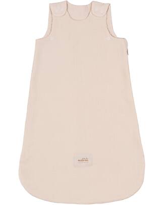 Malomi Kids Summer Sleeping Bag 0-1 years - Natural - TOG 0.5 - 100% Cotton Muslin Sleeping Bags