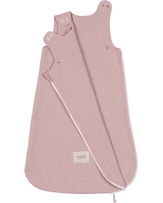 Malomi Kids Summer Sleeping Bag 0-1 years - Pink - TOG 0.5 - 100% Cotton Muslin Sleeping Bags