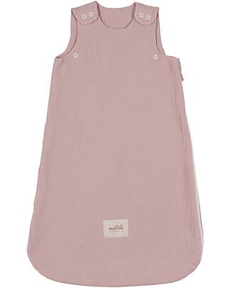 Malomi Kids Summer Sleeping Bag 0-1 years - Pink - TOG 0.5 - 100% Cotton Muslin Sleeping Bags