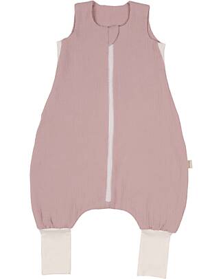 Malomi Kids Summer Sleeping with Legs 1-3 years - Pink - TOG 0.5 - 100% Cotton Muslin Sleeping Bags