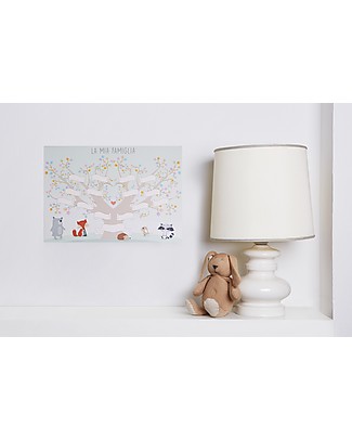Mamijux Family Heraldic Tree Poster, 30x42 cm Posters