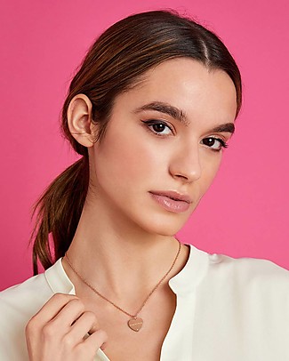 Mamijux Heart Necklace - Rose Gold Mum - with Crystal Necklaces