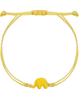 Mamijux Kids Bracelet - Yellow Enamel Elephant Bracelets