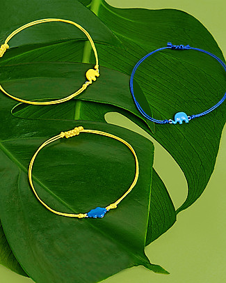 Mamijux Kids Bracelet - Yellow Enamel Elephant Bracelets