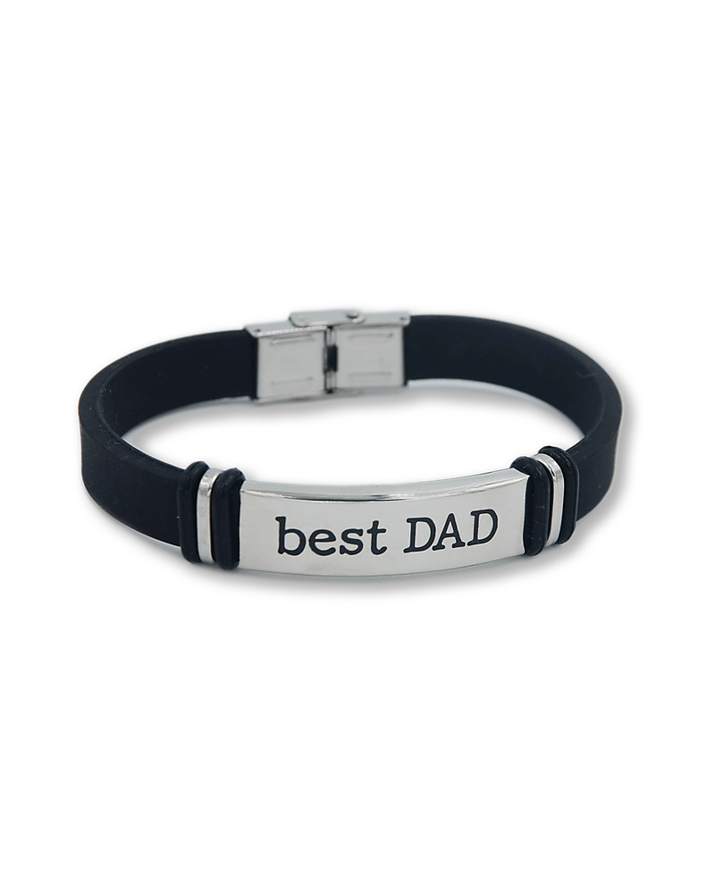 Dad Stainless Steel Bracelet | Dads Bracelets Men | Gold Bracelet Dad -  Silver Color - Aliexpress