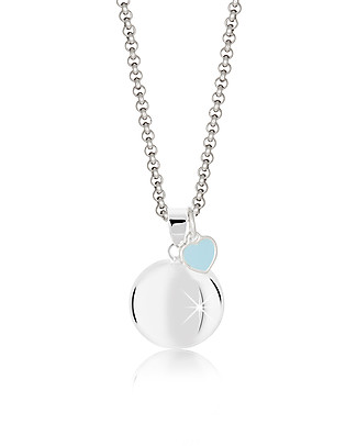 Mamijux Mexican Bola Pregnancy Chime Blue Heart - Nickel Free Pregnancy Chimes