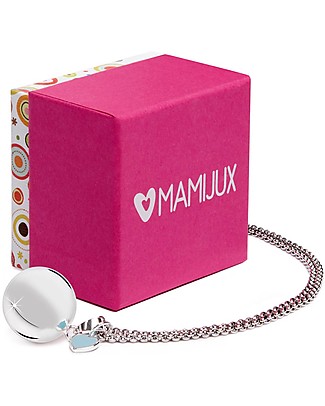 Mamijux Mexican Bola Pregnancy Chime Blue Heart - Nickel Free Pregnancy Chimes