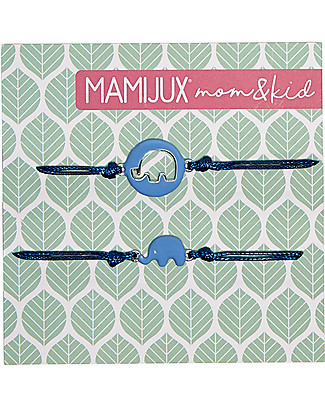 Mamijux Mom&Kids Bracelet - Blue Enamel Elephant Bracelets