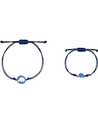 Mamijux Mom&Kids Bracelet - Blue Enamel Elephant Bracelets