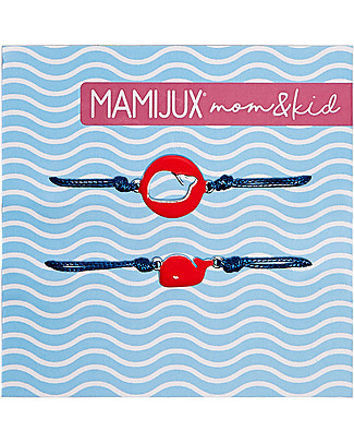 Mamijux Mom&Kids Bracelet - Red Enamel Whale Bracelets