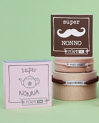Mamijux M’AMI Tag Bracelet, Super Nonno - The sweetest gift for grandfathers! Bracelets