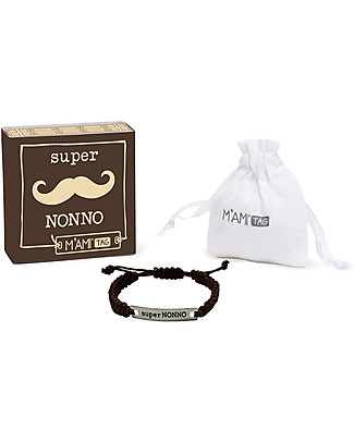 Mamijux M’AMI Tag Bracelet, Super Nonno - The sweetest gift for grandfathers! Bracelets