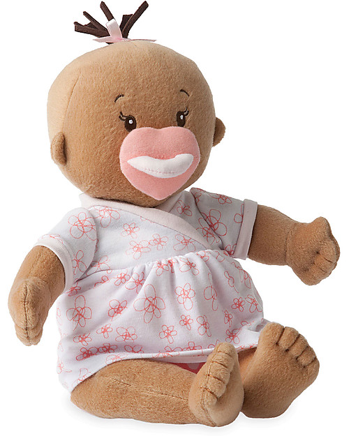 Manhattan toy Baby Stella Beige Doll with Dress and Magnetic Pacifier - 38 cm Dolls