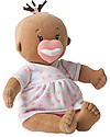 Manhattan toy Baby Stella Beige Doll with Dress and Magnetic Pacifier - 38 cm Dolls