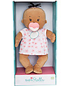 Manhattan toy Baby Stella Beige Doll with Dress and Magnetic Pacifier - 38 cm Dolls