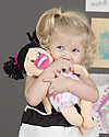 Manhattan toy Baby Stella Brunette Doll with Dress and Magnetic Pacifier - 38 cm Dolls