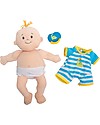 Manhattan toy Baby Stella Fella Doll with Onesie and Magnetic Pacifier - 38 cm Dolls