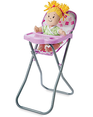 Manhattan toy Blissful Blooms High Chair - Ideal for Baby Stella Doll Dolls Accessories