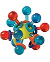 Manhattan toy Infant Rattle Teether, Transparent Atom - Safe and Colorful Teethers