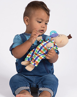 Manhattan toy Wee Baby Fella with Magnetic Pacifier and Pyjamas - 30 cm Small Dolls