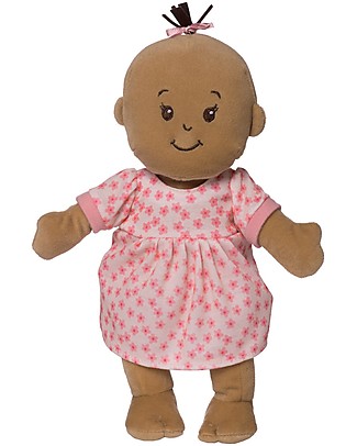 Manhattan toy Wee Baby Stella Beige Doll with Magnetic Pacifier and Dress - 30 cm Small Dolls