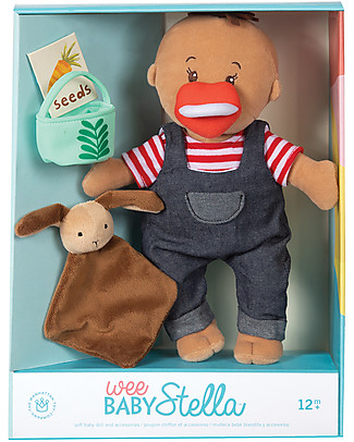 Manhattan toy Wee Baby Stella Doll - Tiny Farmer Set - 30 cm Small Dolls