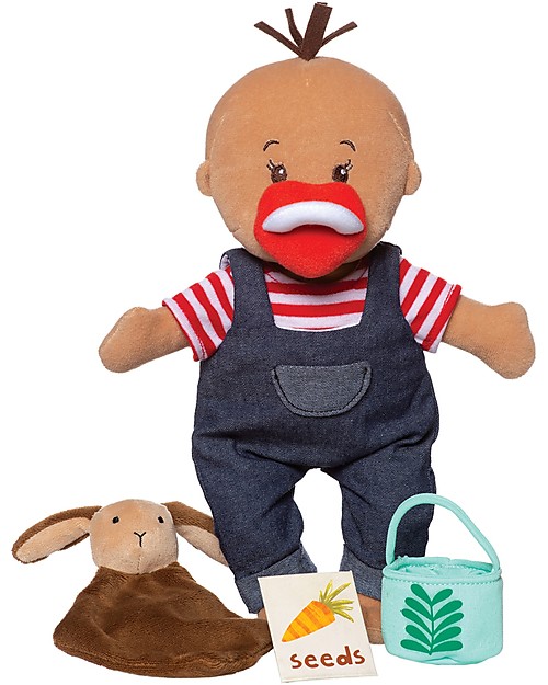 Manhattan toy Wee Baby Stella Doll - Tiny Farmer Set - 30 cm Small Dolls