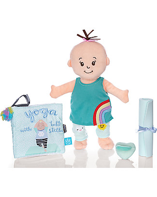Manhattan toy Wee Baby Stella Doll - Yoga Set - 30 cm Small Dolls