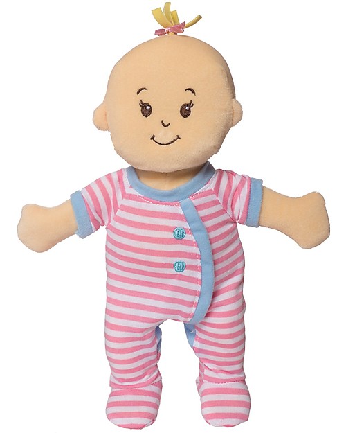 Manhattan toy Wee Baby Stella Peach Doll - Sleepy Time Scents Set - 30 cm Small Dolls