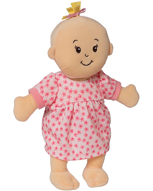 Manhattan toy Wee Baby Stella Peach Doll with Magnetic Pacifier and Dress - 30 cm Small Dolls